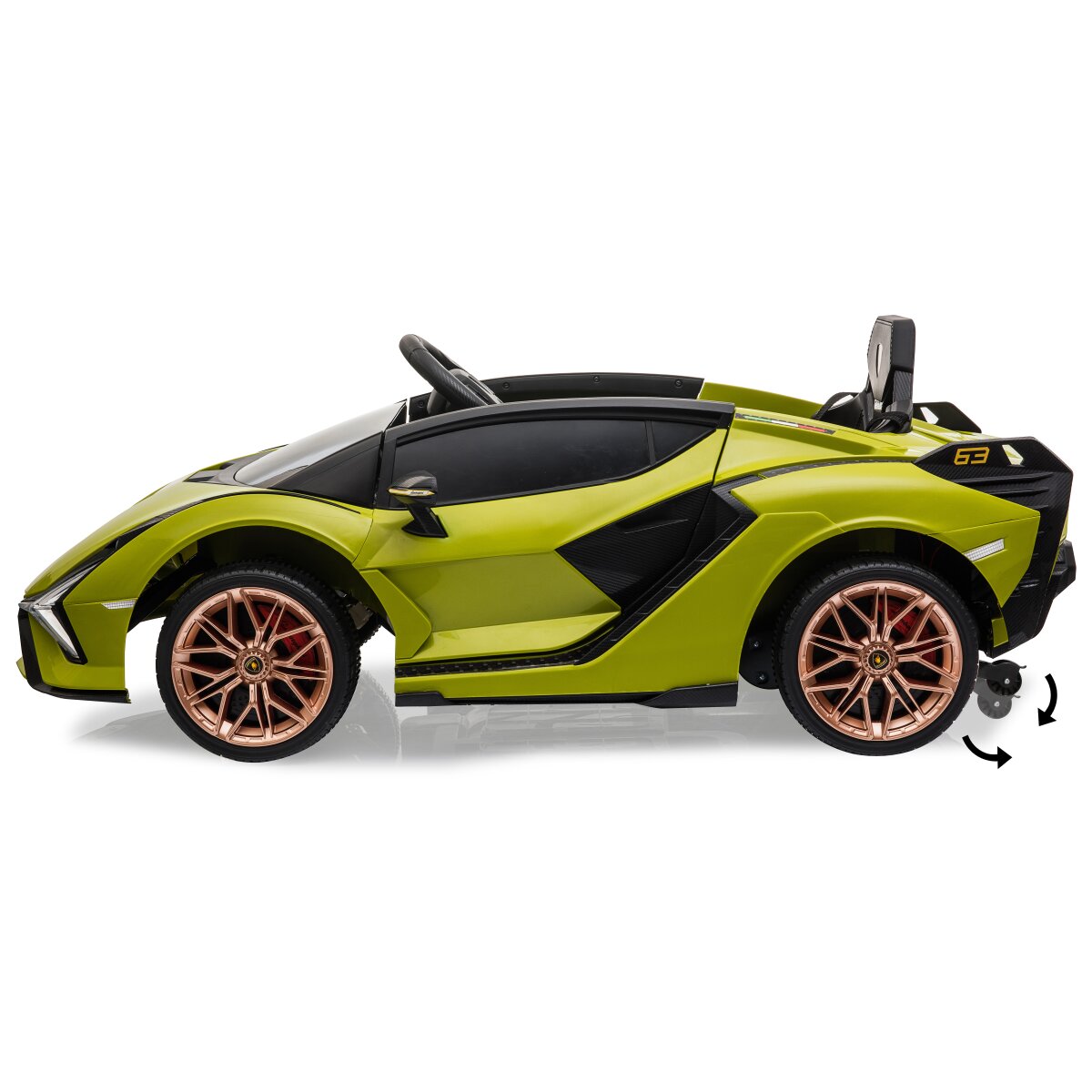 Kinderfahrzeug Lamborghini Sián FKP 37 grün