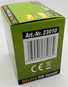 DELPHI Bewegungsmelder 160°, silber, LED geeignet, 250V~, Unterputz, 2-Draht