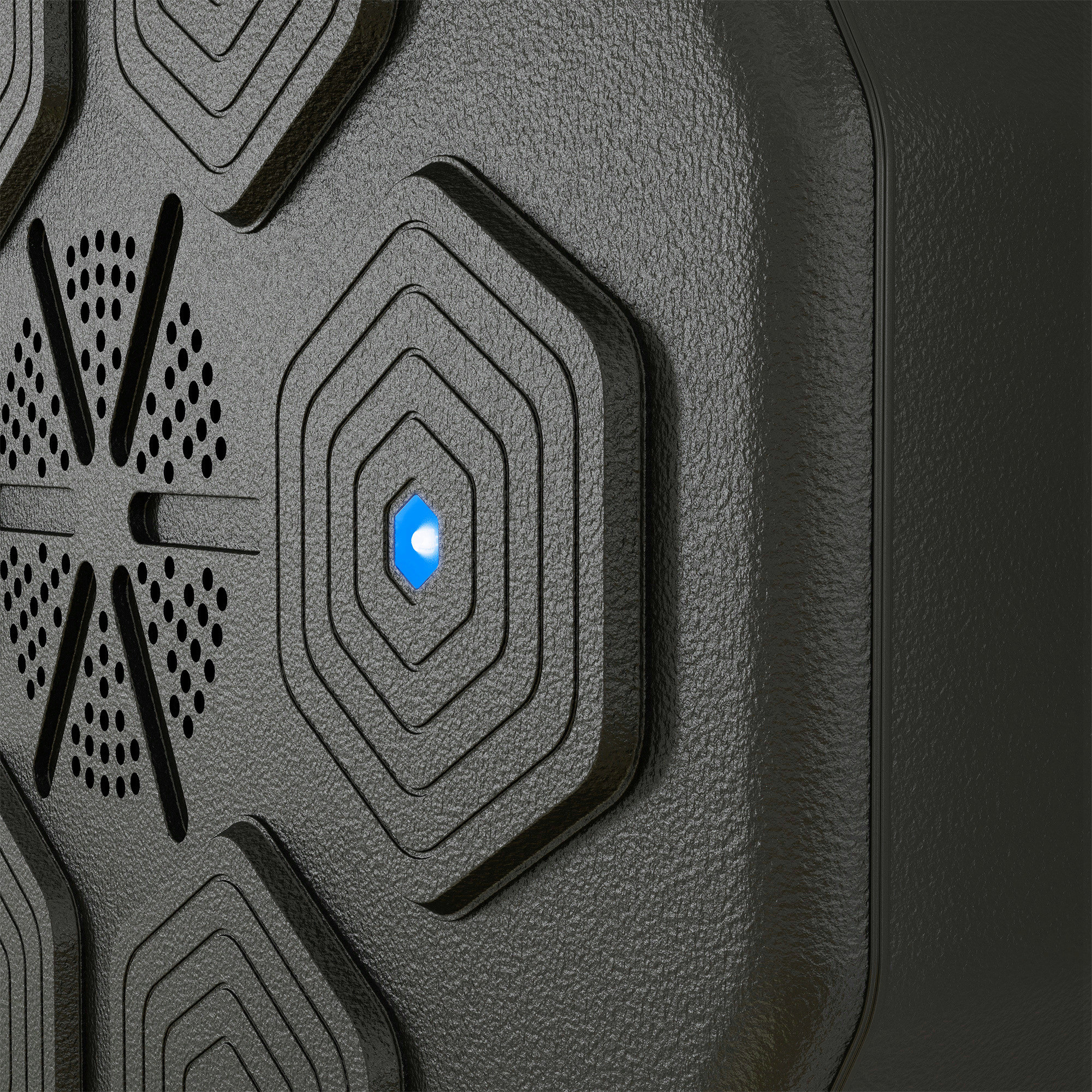 Boxtrainer mit Musikfunktion, Bluetooth, leuchtende Punkte, Wandaufhängung, Kunstleder, Schwarz