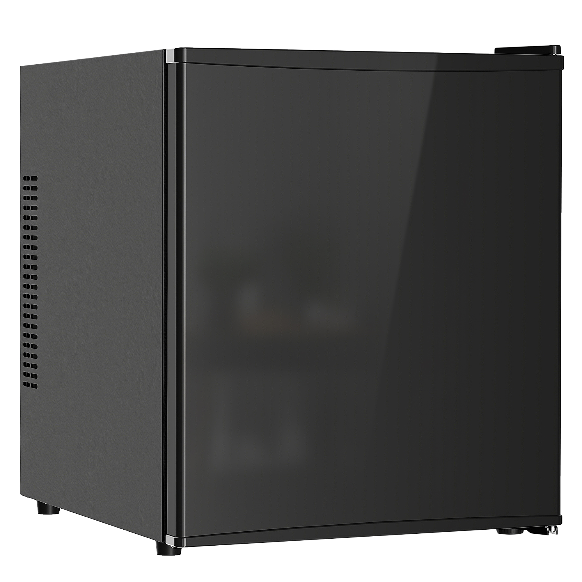 Mini Kühlschrank 44L/46 Dosen Kleiner Kühlschrank mit einstellbarem Thermostat 43 x 51 x 51,3 cm, Schwarz