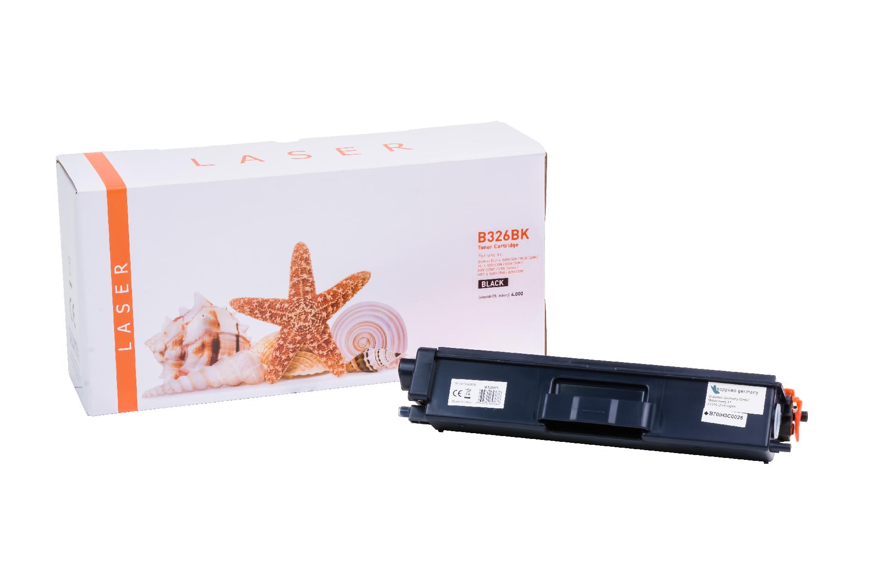 TN326schwarz alternativ Toner schwarz für Brother / TN326schwarz / 4.000 Seiten TN326schwarz alternativ Toner schwarz für Brother / TN326schwarz / 4.000 Seiten