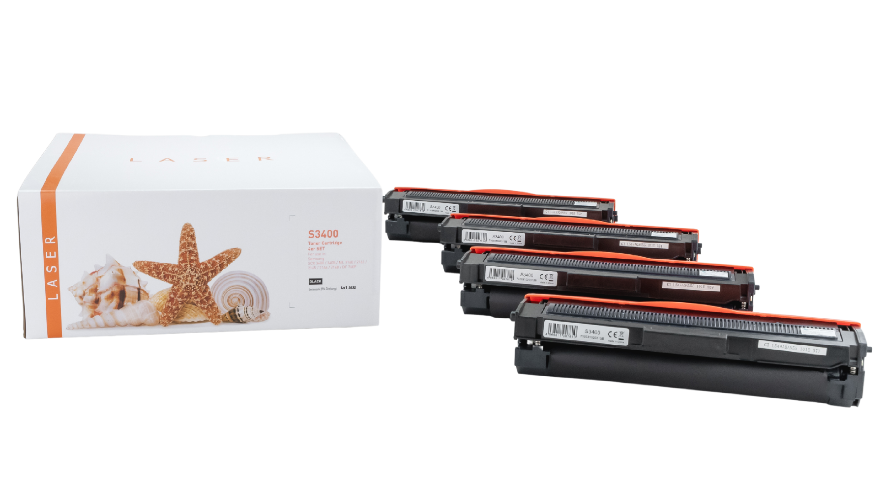 4er Set SCX3400 alternativ Toner schwarz für Samsung / MLTD101S / 4x1.500 Seiten 4er Set SCX3400 alternativ Toner schwarz für Samsung / MLTD101S / 4x1.500 Seiten