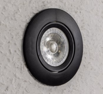 Einbaustrahler "CT-K86" Kunstoff, Ø 86mm / für 50mm Lampen, schwarz