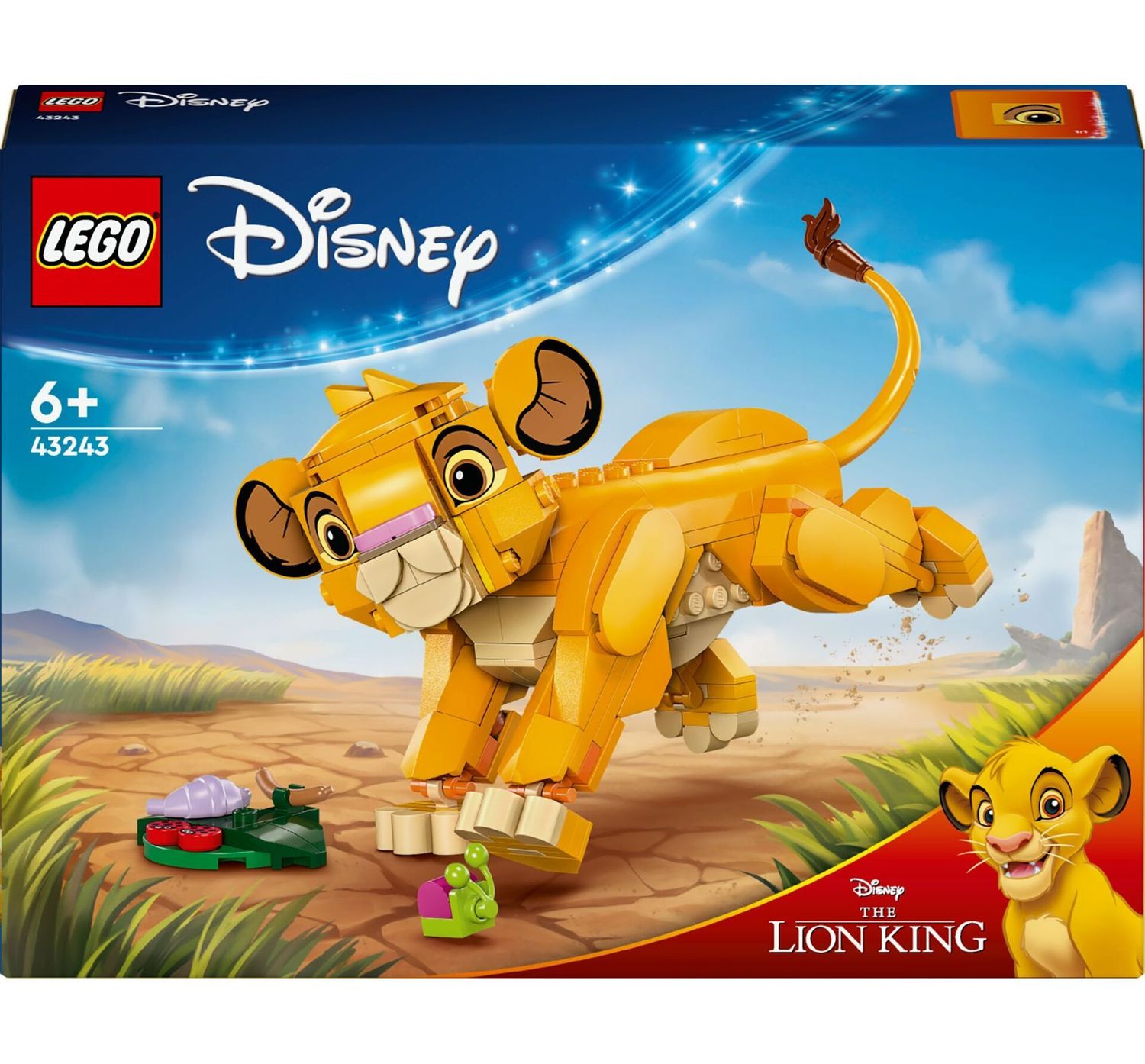 LEGO® 43243 - Disney Classic - Simba, das Löwenjunge des Königs (222 Teile)
