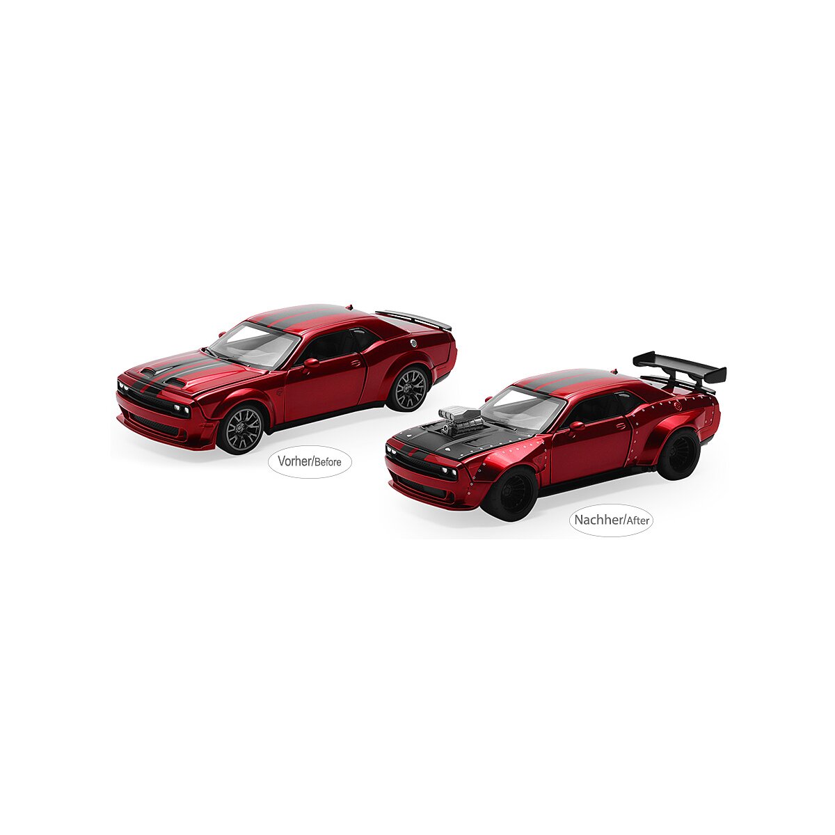 Dodge Challenger SRT Jailbreak Diecast 1:36 rot 2in1