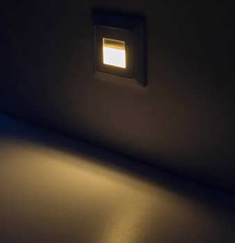 DELPHI LED-Einbauleuchte "COB" weiß, 80x80mm, 3000k, warmweiß, 55 Lumen