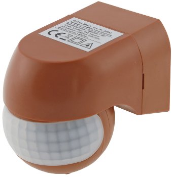 Aufputz Bewegungsmelder "CBM-Slim" 180°, LED geeignet, IP44, 1-800W, ziegelrot