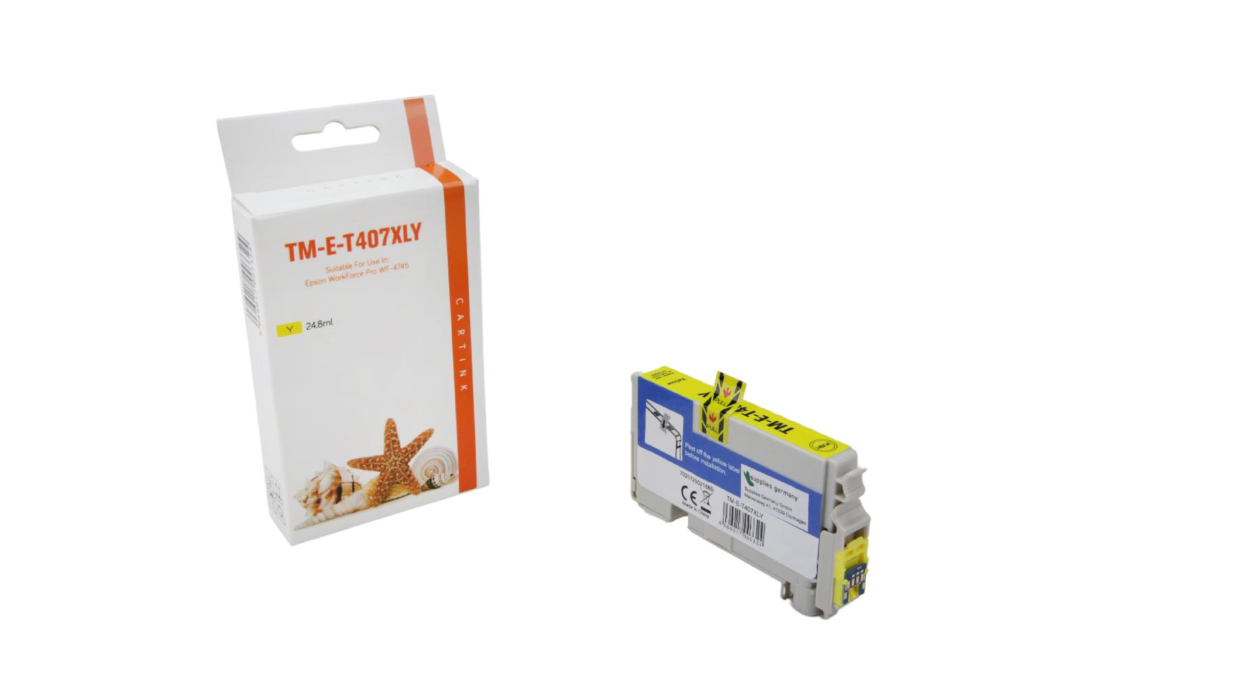T407XLY alternativ Seestern Tinte gelb für Epson / C13T07U440 / 1.900 Seiten T407XLY alternativ Seestern Tinte gelb für Epson / C13T07U440 / 1.900 Seiten