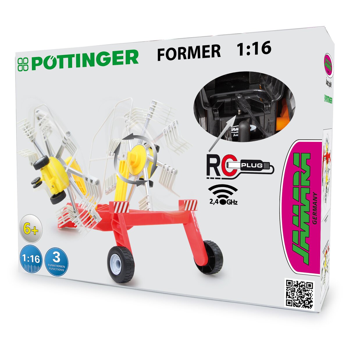 Schwader Pöttinger für RC-Traktor 1:16