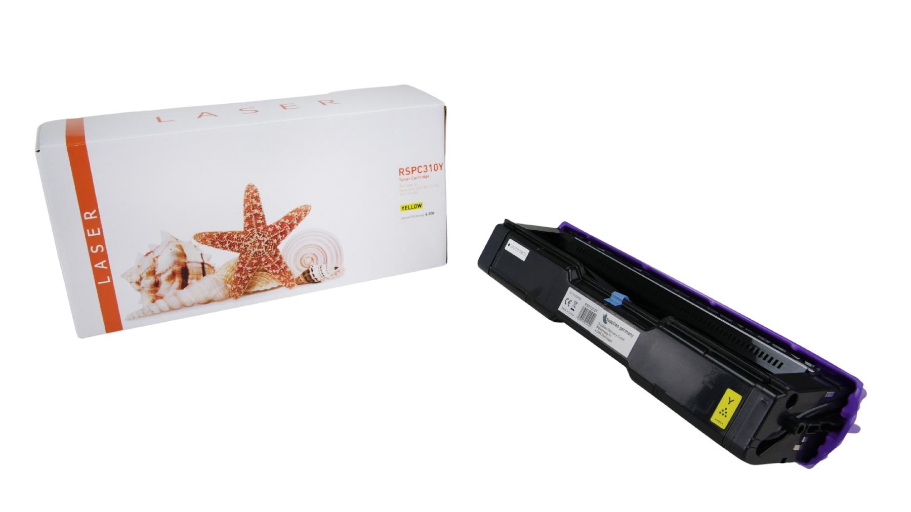 SPC310Y alternativ Toner gelb für Ricoh / 406482 / 6.000 Seiten SPC310Y alternativ Toner gelb für Ricoh / 406482 / 6.000 Seiten