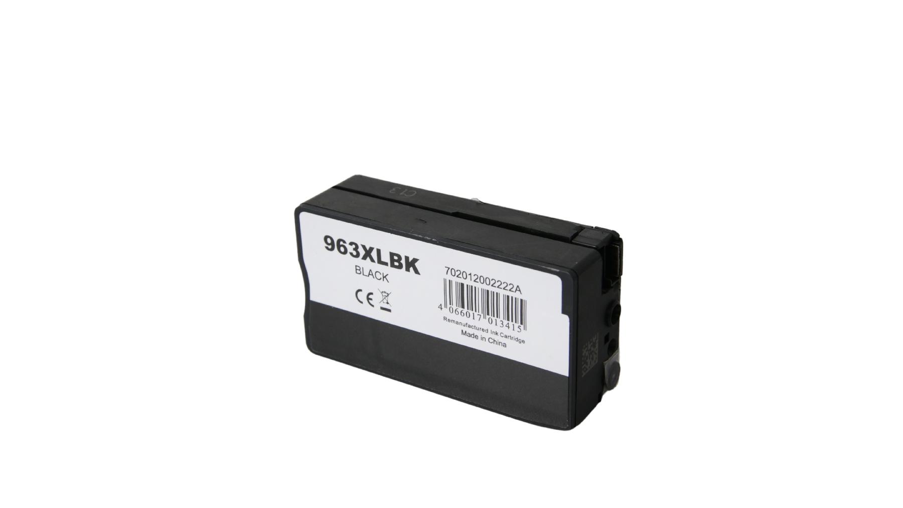 963XLschwarz alternativ Tinte schwarz für HP / 3JA30AE / 58ml 963XLschwarz alternativ Tinte schwarz für HP / 3JA30AE / 58ml