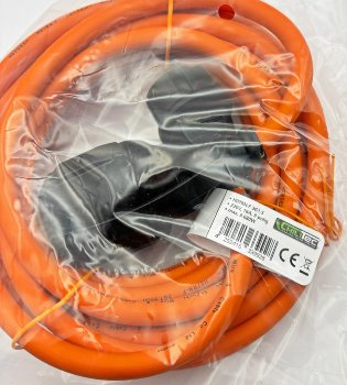 Verlängerungskabel 5m, IP44, Orange, H07RN-F 3G1,5 , Stecker / Kupplung