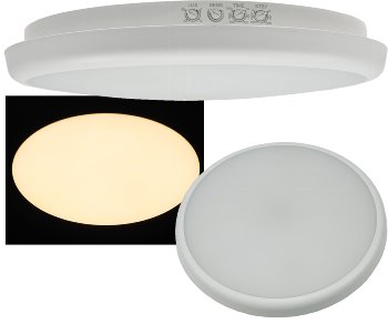 LED Deckenleuchte "SALAO 16 WW" IP54, 16W, 1500lm, 3000K, HF Bewegungsmelder