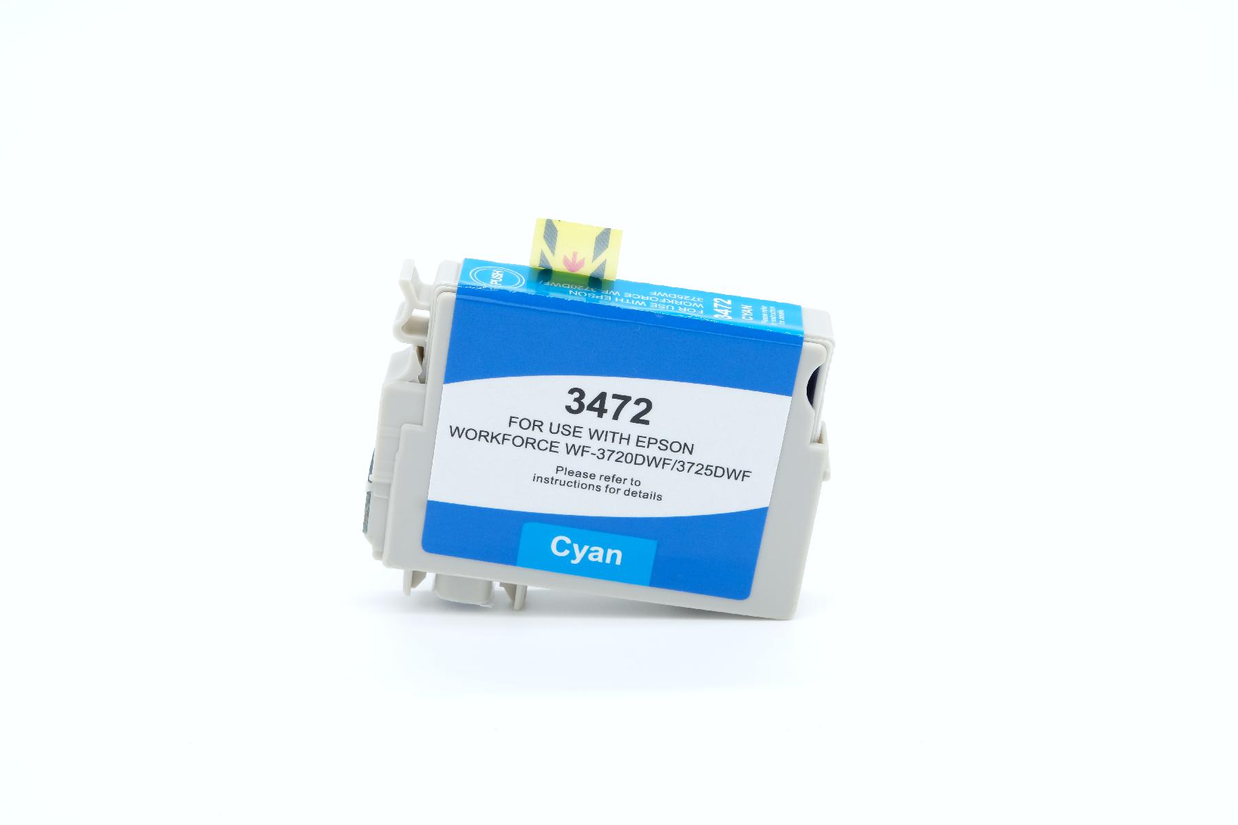 T34XLC alternativ Tinte Cyan für Epson / C13T34724010 / 950 Seiten T34XLC alternativ Tinte Cyan für Epson / C13T34724010 / 950 Seiten