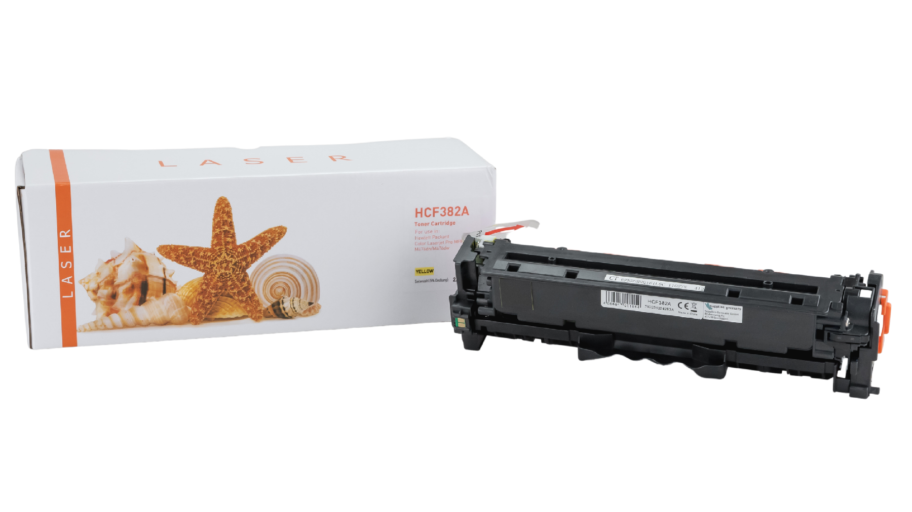 CF382A alternativ Toner gelb für HP / CF382A / 312A / 2.700 Seiten CF382A alternativ Toner gelb für HP / CF382A / 312A / 2.700 Seiten