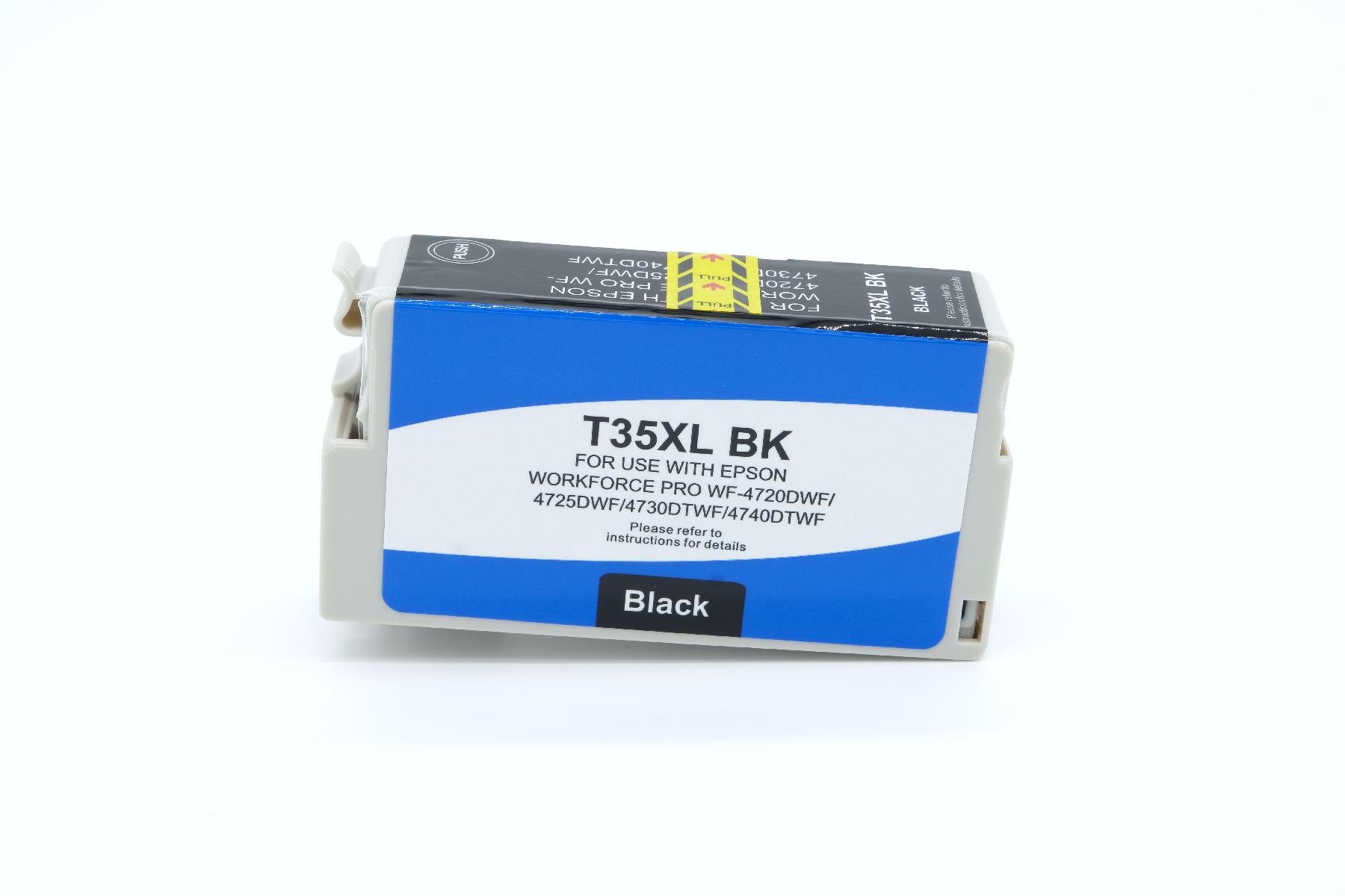 T35XLschwarz alternativ Tinte schwarz für Epson / C13T35914010 / 2.600 Seiten T35XLschwarz alternativ Tinte schwarz für Epson / C13T35914010 / 2.600 Seiten