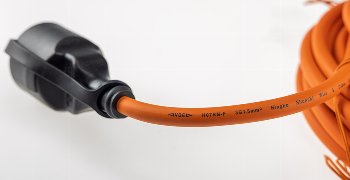 Verlängerungskabel 5m, IP44, Orange, H07RN-F 3G1,5 , Stecker / Kupplung