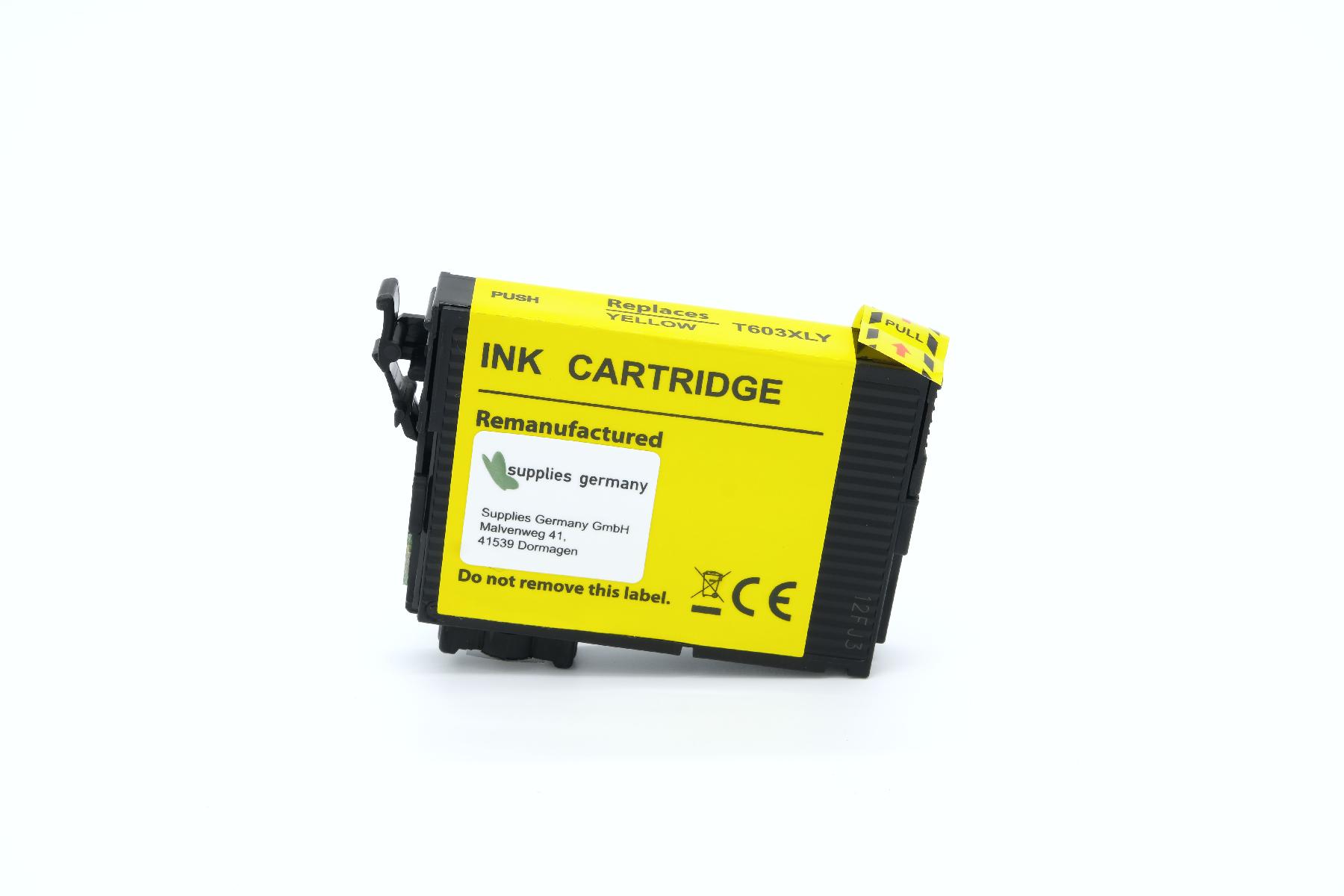 T603XLY alternativ Tinte gelb für Epson / C13T03A44010 / 9ml / 350 Seiten T603XLY alternativ Tinte gelb für Epson / C13T03A44010 / 9ml / 350 Seiten