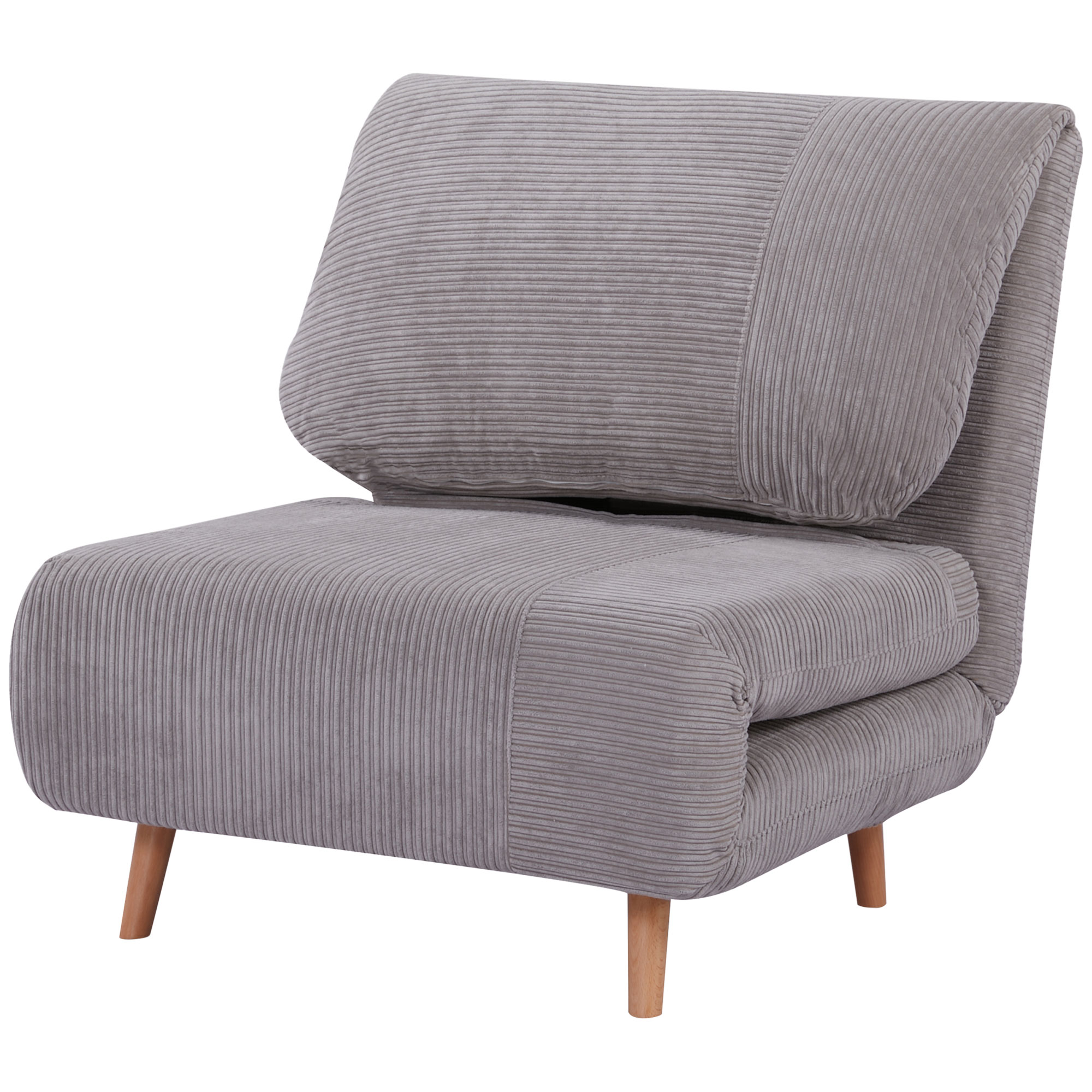 2-in-1 Schlafsessel Gästebett, bis 200 kg, verstellbare Kopfstütze Cord-Optik 82 cm x 8 cm x 83 cm Grau 2-in-1 Schlafsessel Gästebett, bis 200 kg, verstellbare Kopfstütze Cord-Optik 82 cm x 8 cm x 83 cm Grau