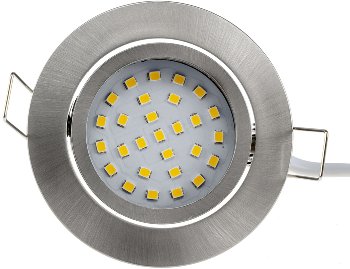 LED-Einbauleuchte "Flat-32dim" warmweiß, 80x32mm, 5W, 590lm, Edelstahl gebürstet