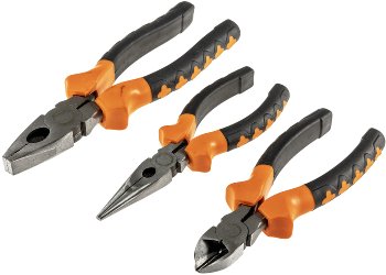Zangen-Set "ProGrip", 3-teilig, Kombi / Spitzzange, Seitenschneider