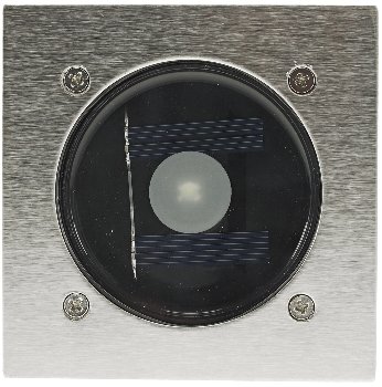 Solar LED Bodenstrahler "CTB-E", eckig, 105x105x40mm, IP44, Edelstahl-Front