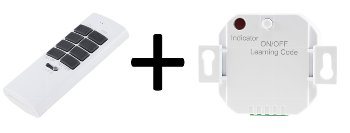 Funk Starter-Set No.1 "Pilota Casa", Fernbedienung + UP Empfänger, 433,92Mhz