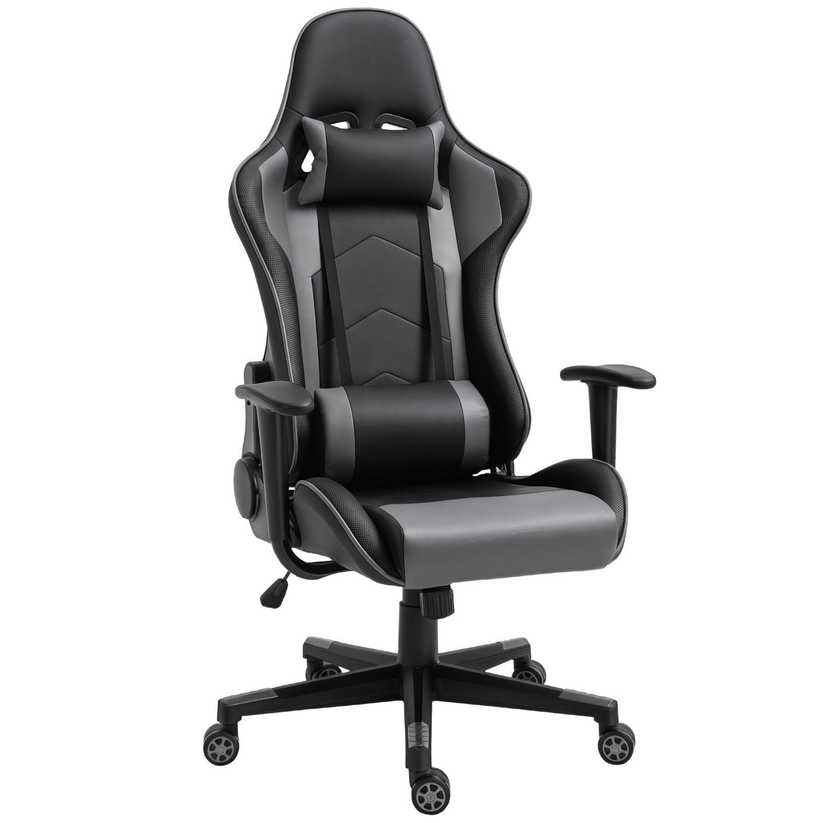 Ergonomischer Bürostuhl, Gaming Stuhl, Drehstuhl, Kunstleder, Schaumstoff, Schwarz, 67,5 x 74x 126-136 cm Ergonomischer Bürostuhl, Gaming Stuhl, Drehstuhl, Kunstleder, Schaumstoff, Schwarz, 67,5 x 74x 126-136 cm