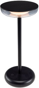 LED Akku-Tischleuchte "Foco Luz", 2900K, IP44, dimmbar, 26cm, matt schwarz