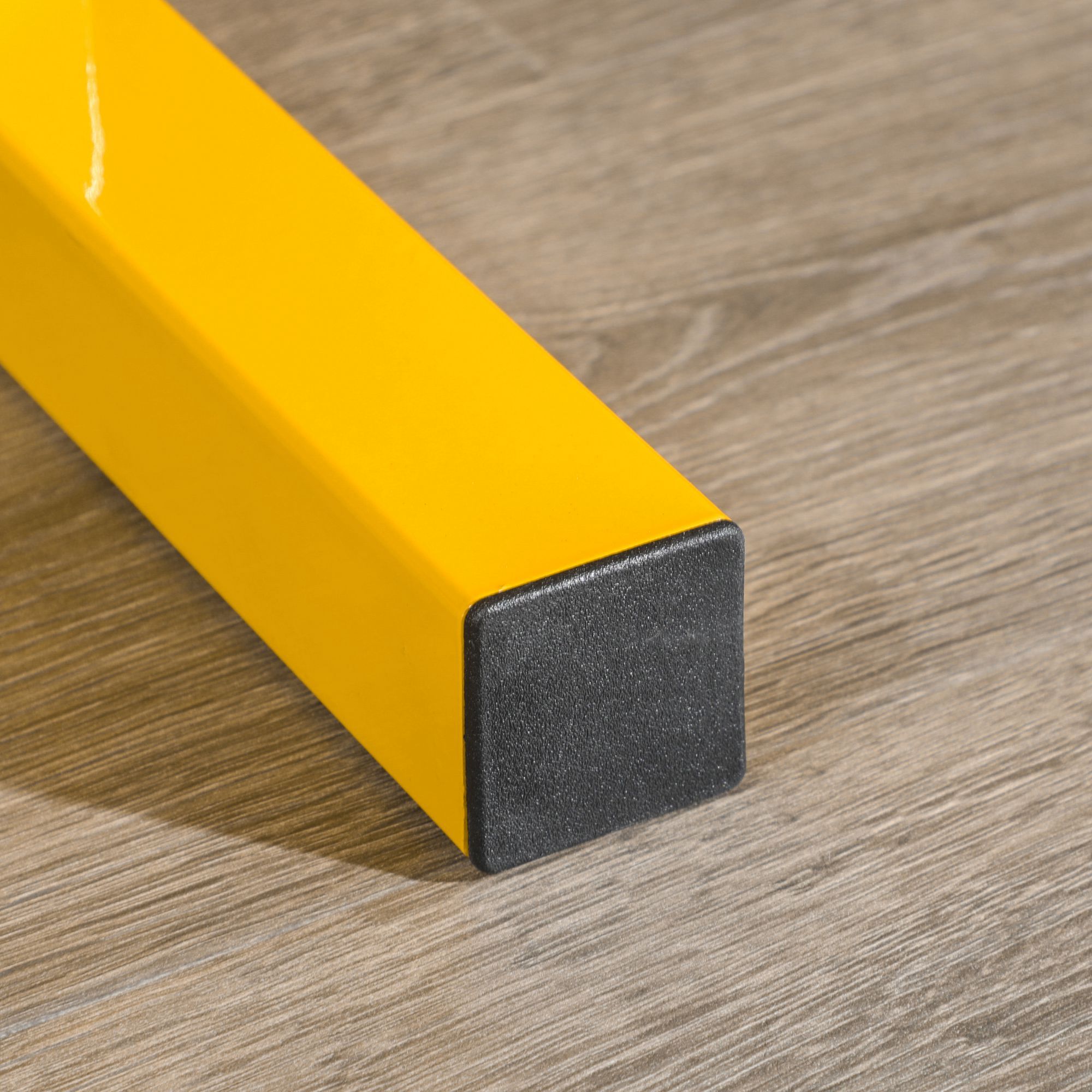 Hantelablage für Kurzhanteln, bis 270 kg, 2 Ablagen, Stahlrahmen, gelb, 92,5 x 50,5 x 80,5 cm