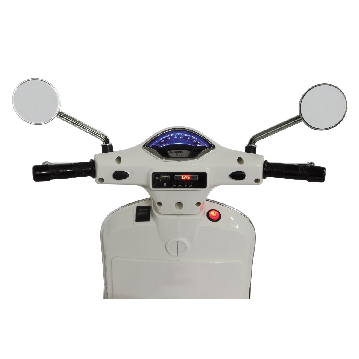Kindermotorrad Vespa GTS 125 weiß Li-Power 12.6