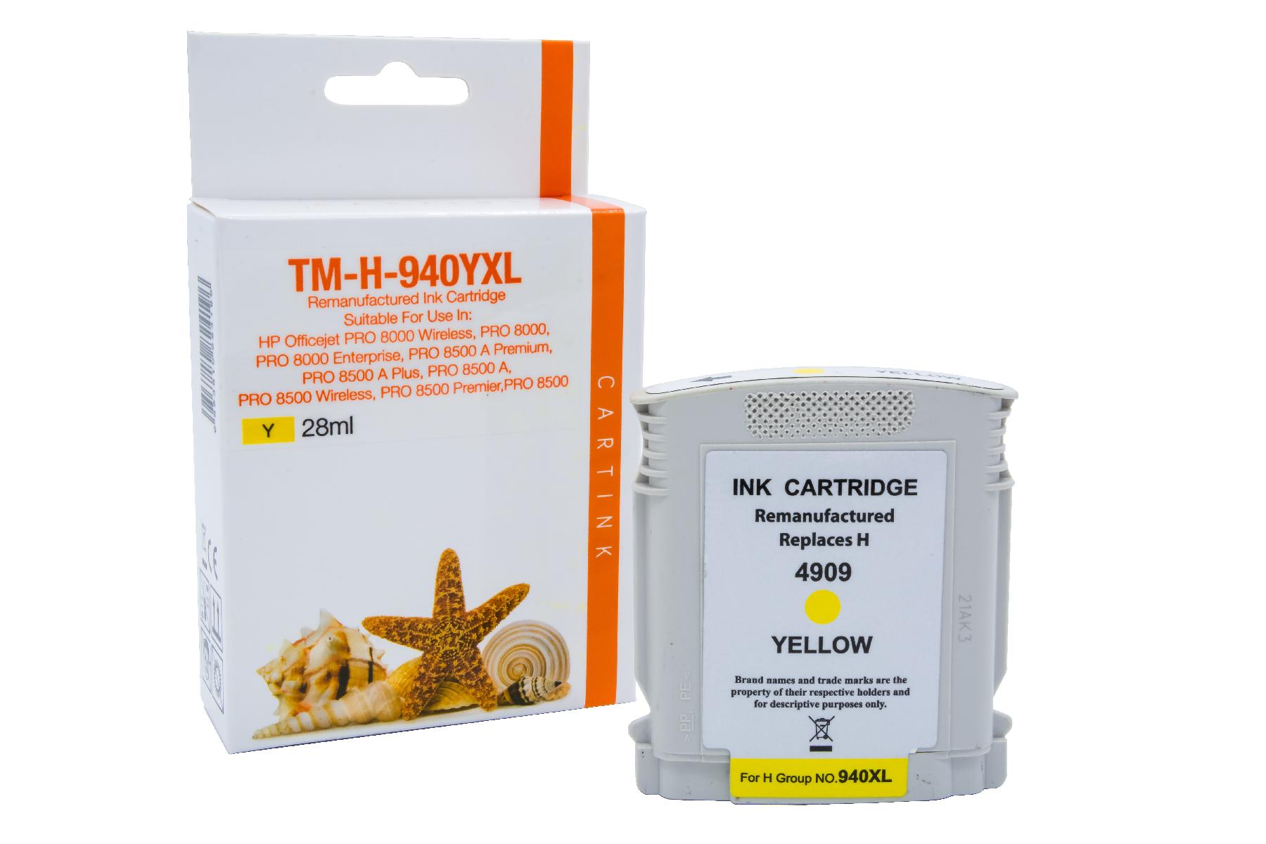 940YXL Refill Tinte gelb für HP / C4909AE / 28ml 940YXL Refill Tinte gelb für HP / C4909AE / 28ml
