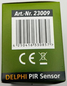 DELPHI Bewegungsmelder 160°, weiß, LED geeignet,  250V~, Unterputz, 2-Draht