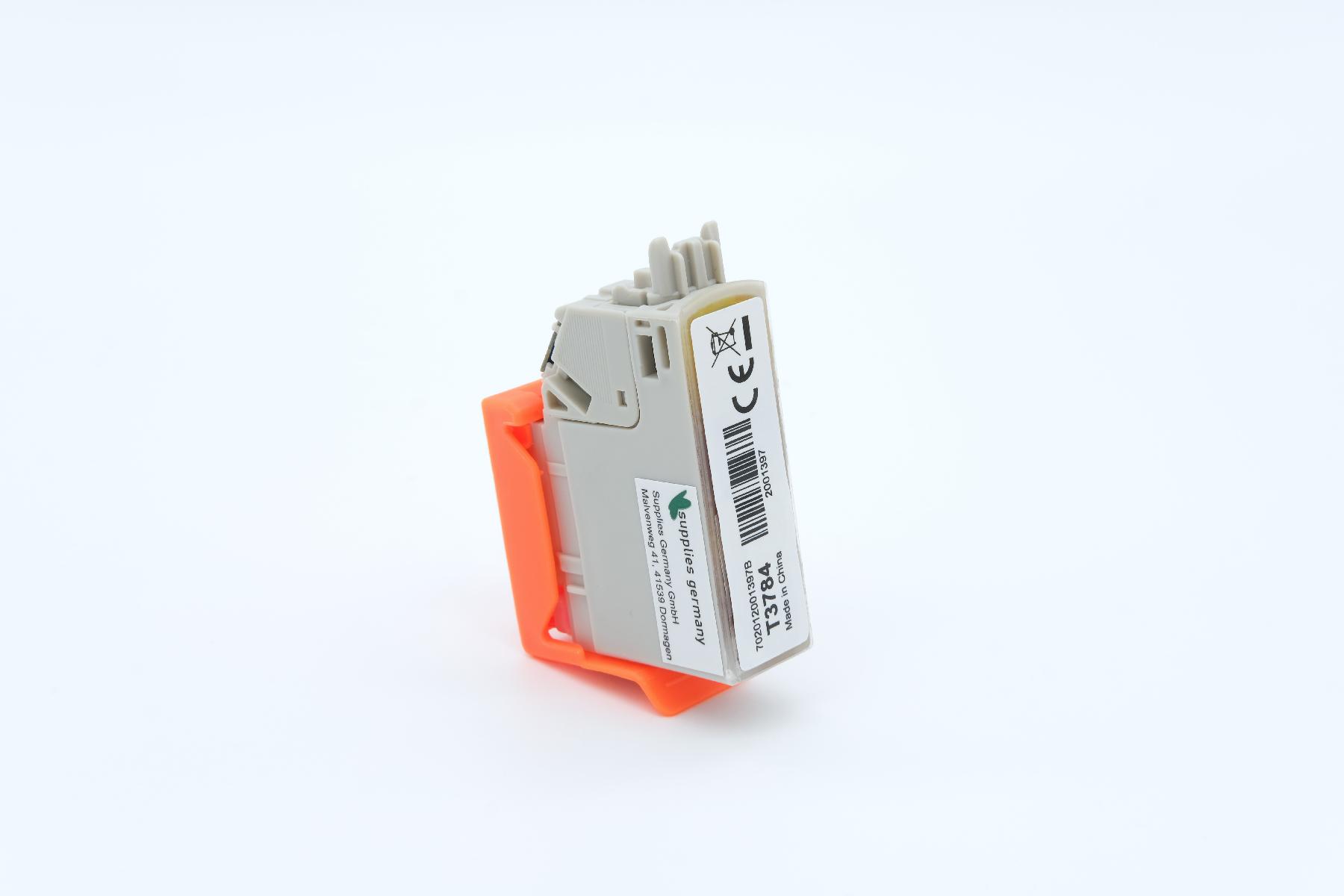T3784XLY alternativ Tinte gelb für Epson / C13T37844010 / 830 Seiten T3784XLY alternativ Tinte gelb für Epson / C13T37844010 / 830 Seiten