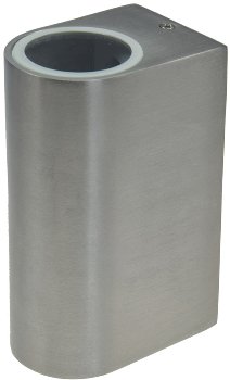 Außen-Wandleuchte "CTW-2", für 2x GU10, IP44, Edelstahl poliert