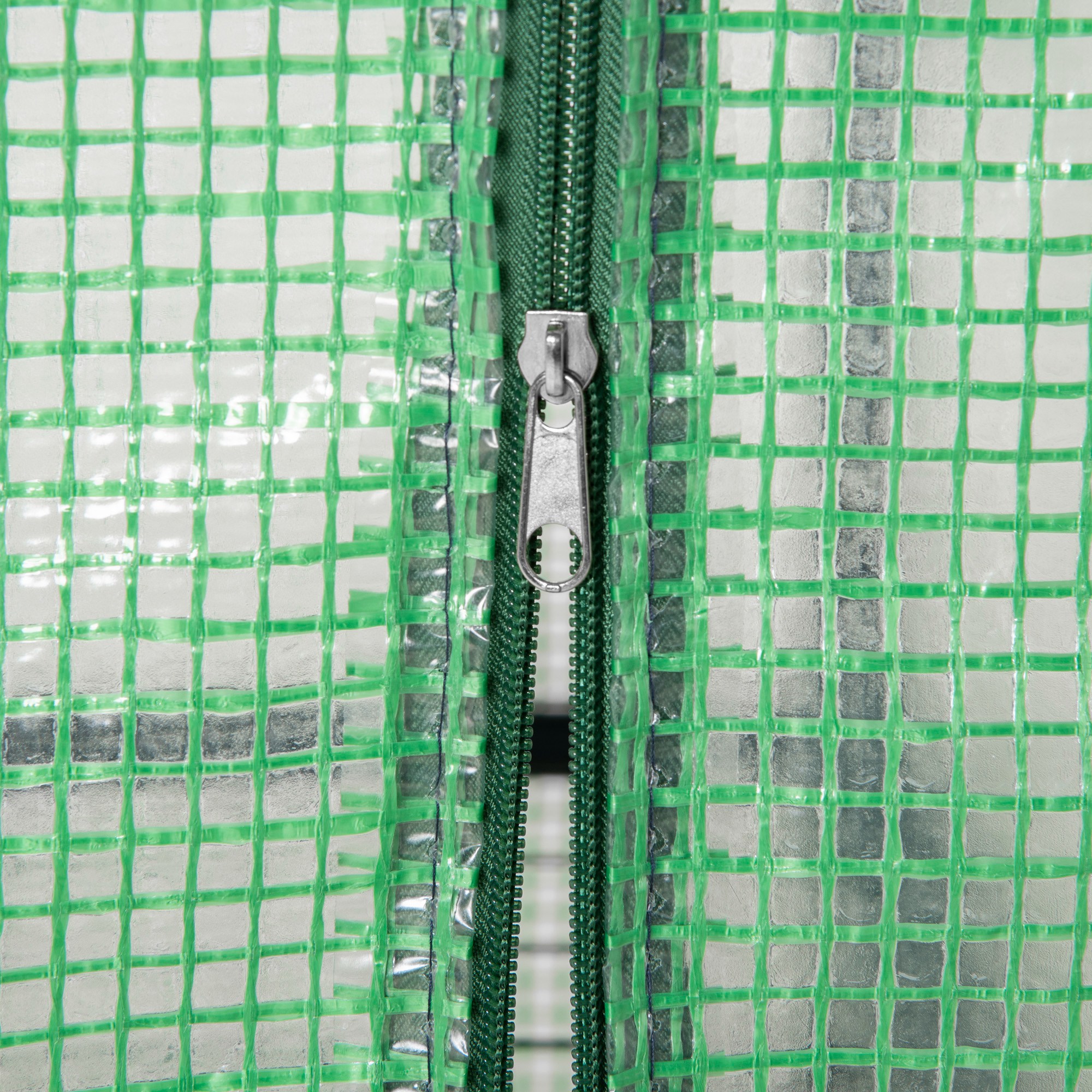 Folien-Gewächshaus, Treibhaus, Mini-Gewächshaus, Pflanzenhaus, Frühbeet, 4 Regalfächer, 70 x 50 x 160 cm, Dunkelgrün