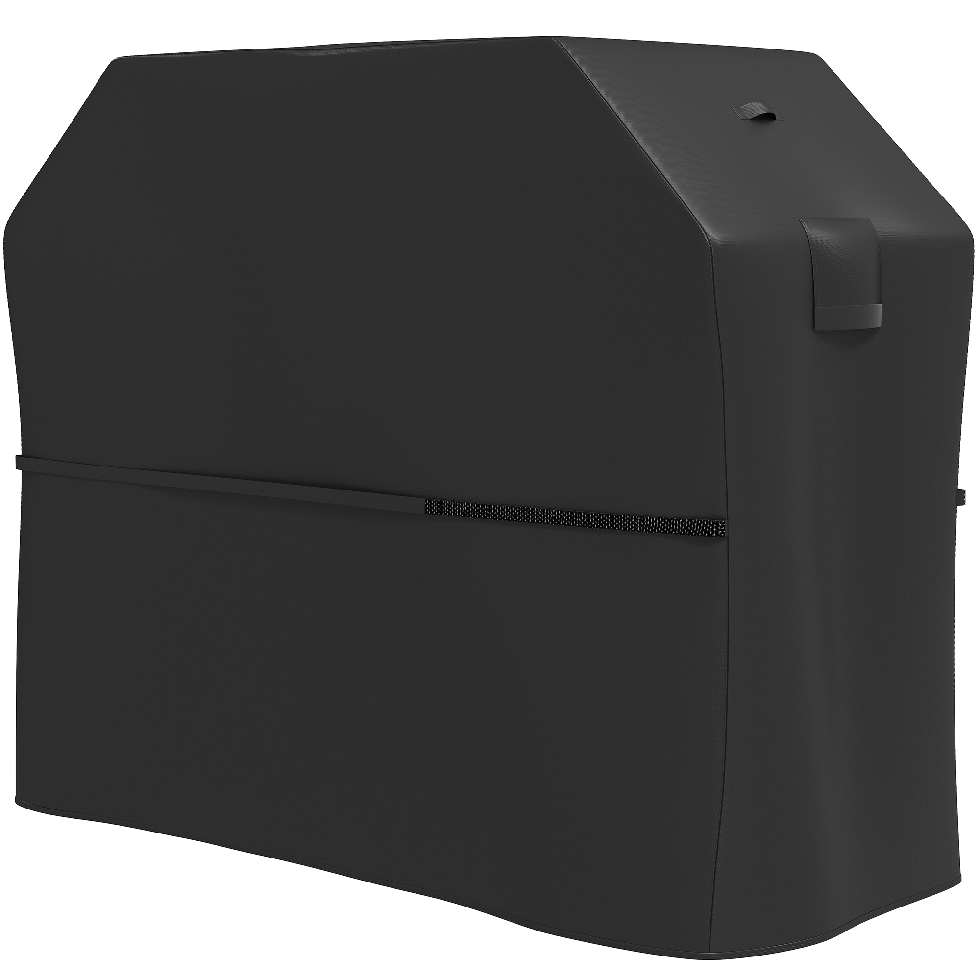 Grillabdeckung BBQ Abdeckung Abdeckhaube mit Klettverschlüssen Schwarz, 147 x 61 x 122cm Grillabdeckung BBQ Abdeckung Abdeckhaube mit Klettverschlüssen Schwarz, 147 x 61 x 122cm