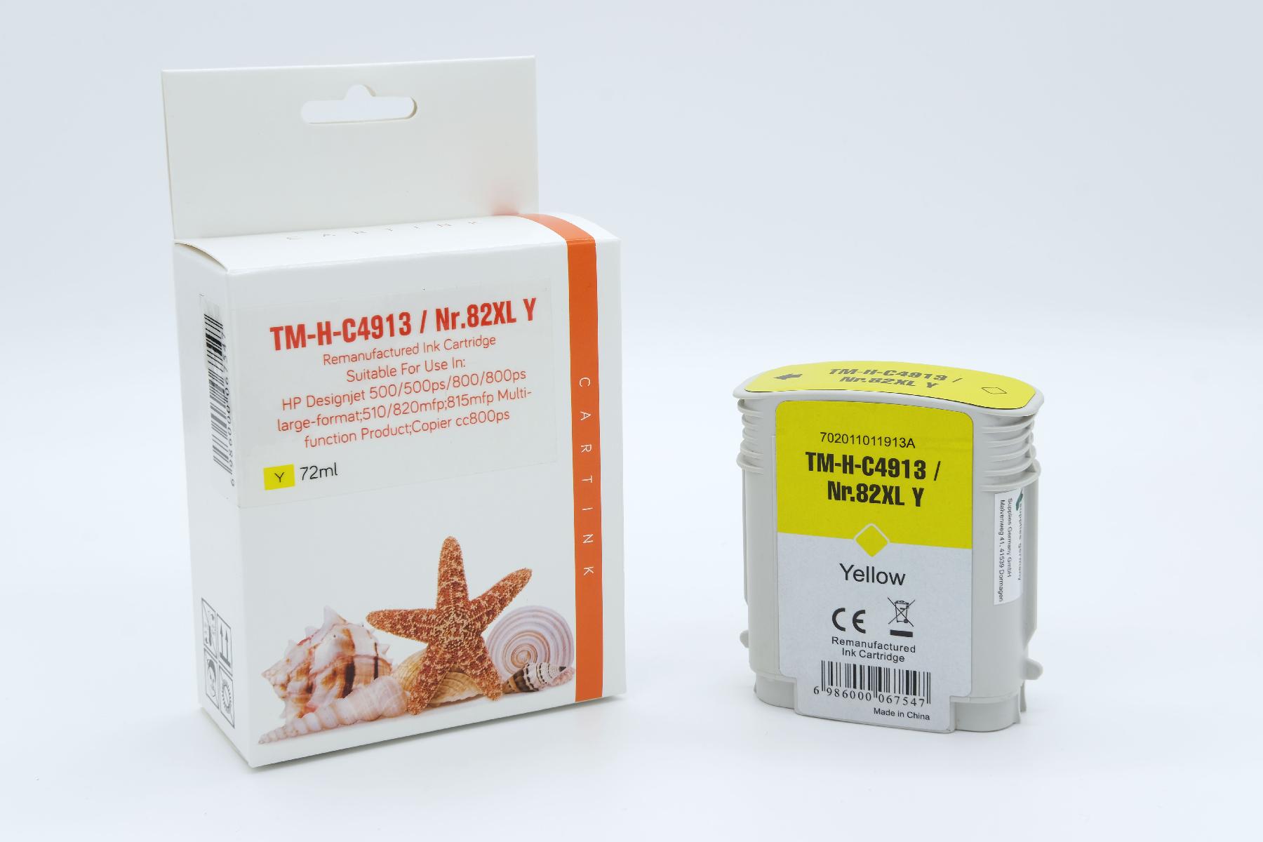 C4913 Refill Tinte gelb für HP / C4913A / 69ml C4913 Refill Tinte gelb für HP / C4913A / 69ml
