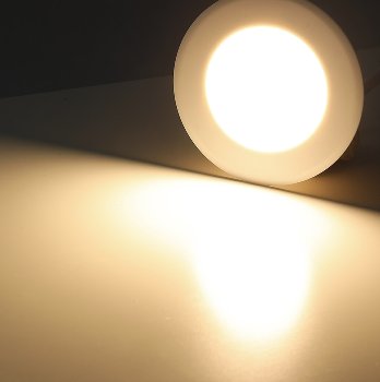 LED-Einbauleuchte "EBL-HV65w", weiß, 230V, 2W, 2900K, 230lm, warmweiß