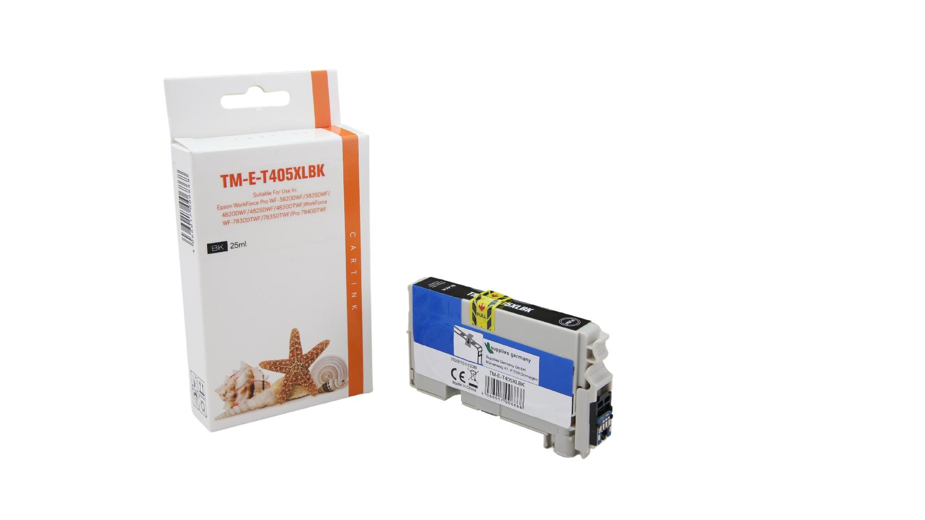 T405XLschwarz alternativ Seestern Tinte schwarz für Ep / C13T05H14010 / 25ml T405XLschwarz alternativ Seestern Tinte schwarz für Ep / C13T05H14010 / 25ml