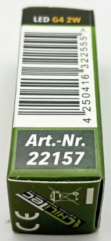 LED Stiftsockellampe G4 "Silikon W2", 4200k, 220lm, 300°, 12V/2W, neutralweiß