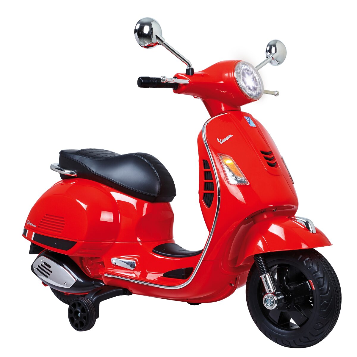 Kindermotorrad Vespa GTS 125 rot