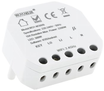 MILOS WiFi Unterputz Schalter, Android + iOS- App,Alexa/Google tauglich