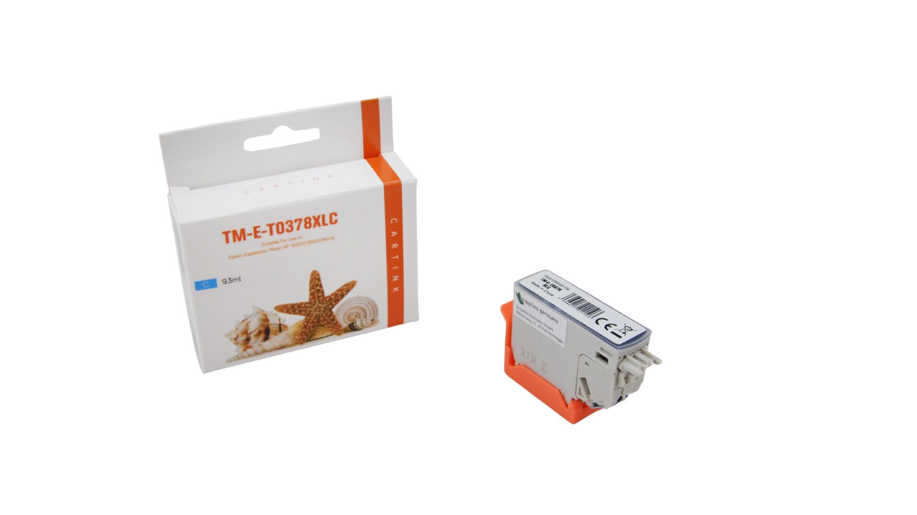 T3782XLC alternativ Seestern Tinte Cyan für Epson / C13T37824010 / 9,3ml T3782XLC alternativ Seestern Tinte Cyan für Epson / C13T37824010 / 9,3ml