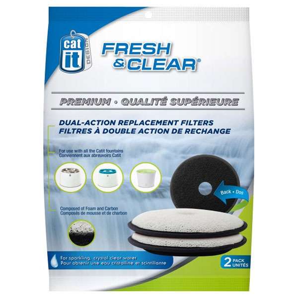 CATIT Premium-Ersatzfilter für Fresh&Clear Trinkbrunnen, 2er Set CATIT Premium-Ersatzfilter für Fresh&Clear Trinkbrunnen, 2er Set