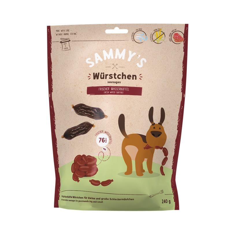 Bosch Sammys Würstchen Wasserbüffel 240g Bosch Sammys Würstchen Wasserbüffel 240g