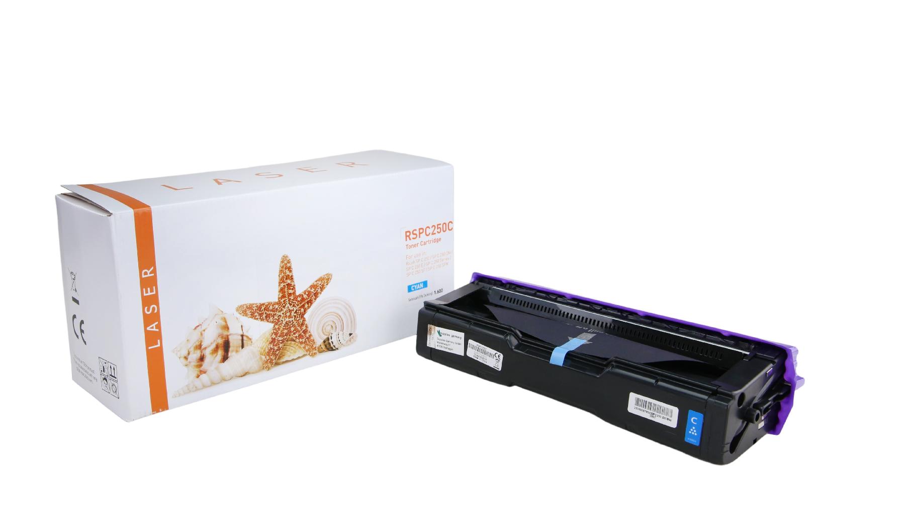 SPC250C alternativ Toner Cyan für Ricoh / 407544 / 1.600 Seiten SPC250C alternativ Toner Cyan für Ricoh / 407544 / 1.600 Seiten
