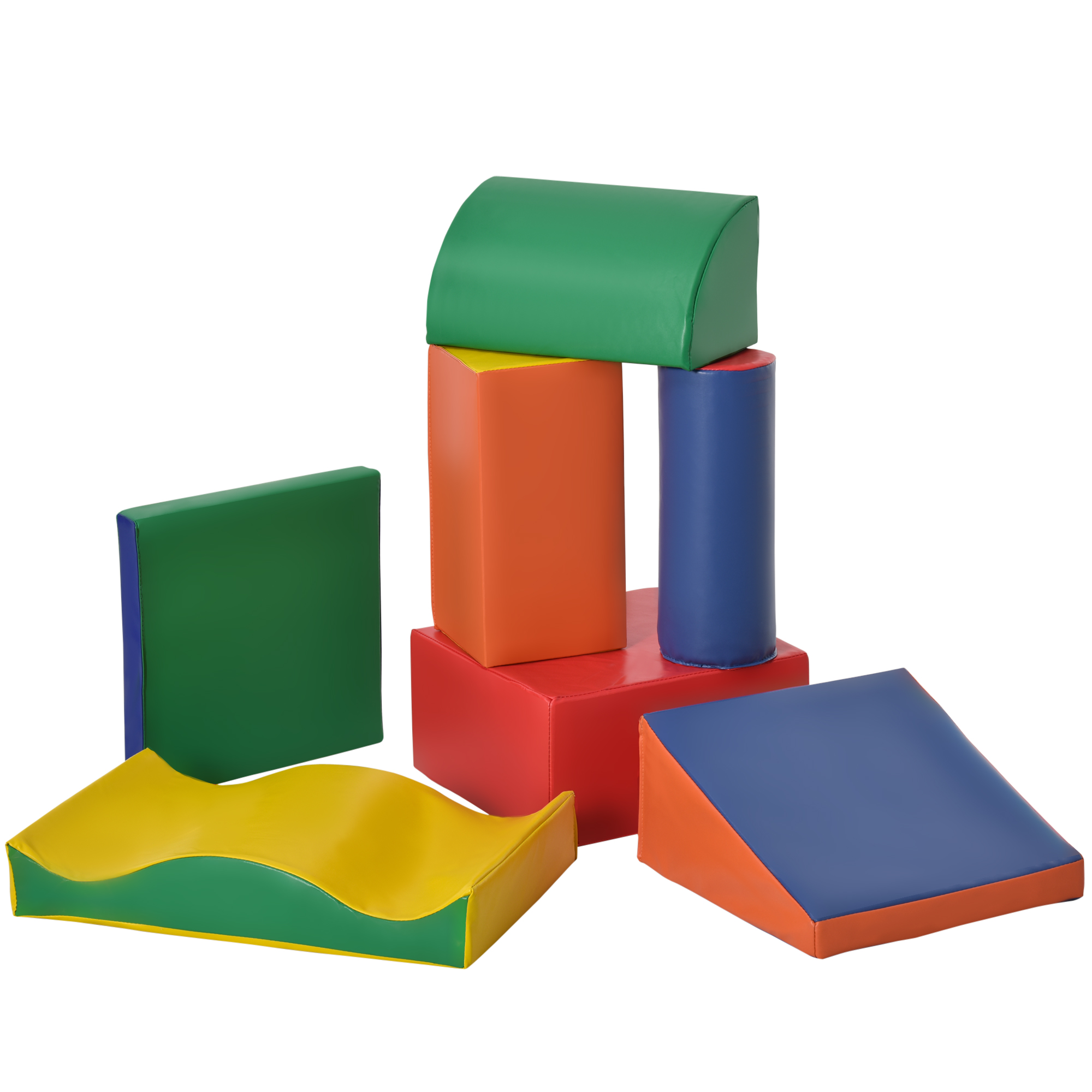 Soft-Bausteine, 7-tlg. Set, sicheres Material, weich und pflegeleicht, Schaumstoff, bunt Soft-Bausteine, 7-tlg. Set, sicheres Material, weich und pflegeleicht, Schaumstoff, bunt