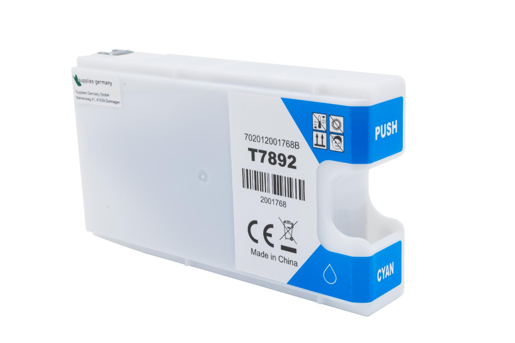 T7892 alternativ Tinte Cyan für Epson / C13T789240 / 35ml T7892 alternativ Tinte Cyan für Epson / C13T789240 / 35ml