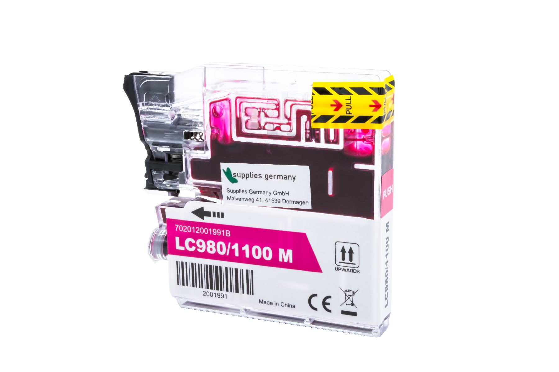 LC980/1100M alternativ Tinte Magenta für Brother / LC980M / 20ml LC980/1100M alternativ Tinte Magenta für Brother / LC980M / 20ml